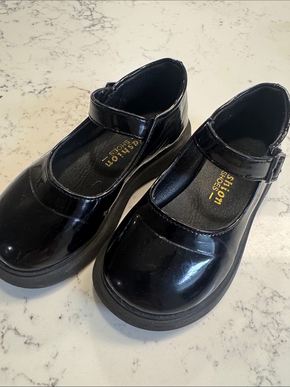 Black Patent Mary Jane Kids Shoes